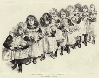Kleine Mütter, eine Studie in einer Kinderschule