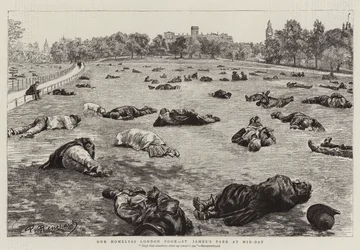 Unsere obdachlosen Armen in London, St James