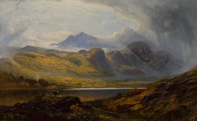 Llyn Crafnant, Moel Siabod in der Ferne, Nordwales