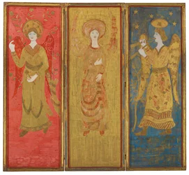 Dreiteiliger Paravent (Rückseite)