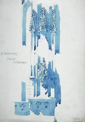 Strebepfeiler, Mailänder Dom, 1891