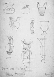 Ägyptische Keramik, Neapel Museum, 1891