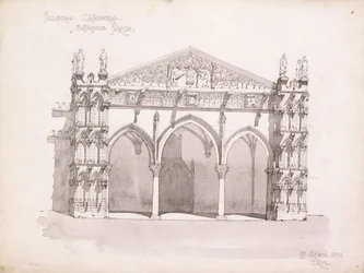 Kathedrale von Palermo, Studie des Eingangsportals