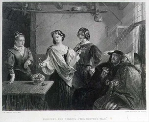 Florizel und Perdita, graviert von Lumb Stocks (1812-92)