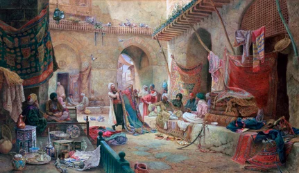 Teppichbasar, Kairo, 1887