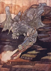 Der Drache, getötet von St. Georg