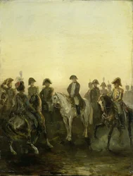 Napoleon mit seinem Stab