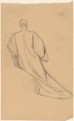 Studie einer Figur von hinten