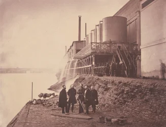 Wassertanks außerhalb des Annex, Pariser Weltausstellung, 1855