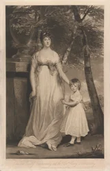 Charlotte Gräfin Cholmondeley und ihr Sohn der Ehrenwerte Henry Cholmondeley