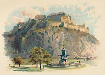 Der Castle Rock, Edinburgh, ca. 1890