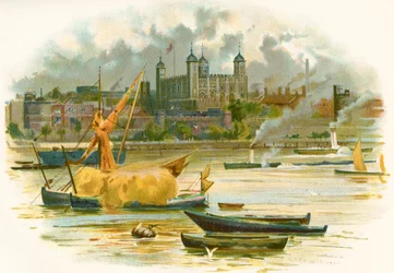 Der Tower of London im 19. Jahrhundert. Auch bekannt als Ihre Majestät Königlicher Palast und Festung, London, England. Aus Cassell