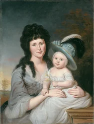 Mrs. John Nicholson (Hannah Duncan) und John Nicholson, Jr.