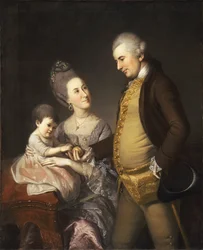Porträt von John und Elizabeth Lloyd Cadwalader und ihrer Tochter Anne