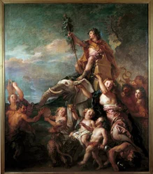 Der Triumph des Bacchus (1636-1716), 17. Jahrhundert. Maße: 1,57 x 0,83 m.