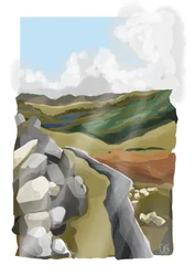 Gewundener Bergpfad