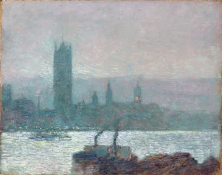 Häuser des Parlaments, früher Abend