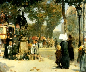 Straßenszene, Paris