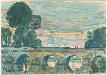 Die Brücke bei Grez [recto]