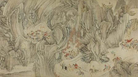 Eine Jagd in den Bergen des Himmels, späte Ming- bis frühe Qing-Dynastie