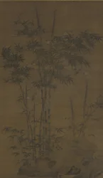 Bambus und Spatzen, Yuan- oder Ming-Dynastie, spätes 14. Jahrhundert