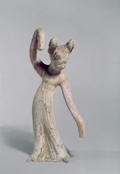 Grabstatue einer Tänzerin, Tang-Dynastie (618-907)