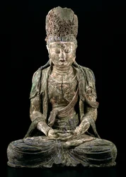 Großer sitzender Bodhisattva in Meditation, Jin-Dynastie (1115-1234)