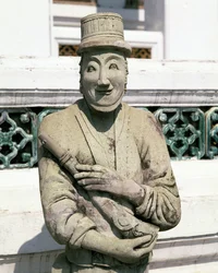 Statue eines europäischen Soldaten