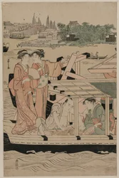Bootsfahrt auf dem Sumida-Fluss
