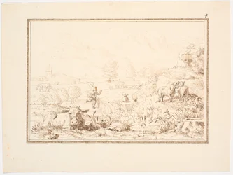 Illustration zum Märchen "Der Bergmann und das Gewitter"