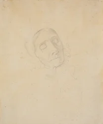 Alte Frau. Studienkopf