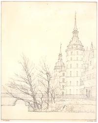 Schloss Frederiksborg. Partie an der Münzbrücke