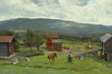 Mann auf der Weide, Hiaasen, Juni 1893