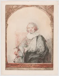 Porträt eines Mannes in einem Sessel, aus Collection d