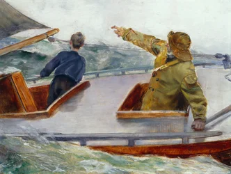 Am Bug, ca. 1890 (Öl auf Leinwand)