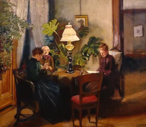 Die Tante und die Schwestern Helene und Amalie