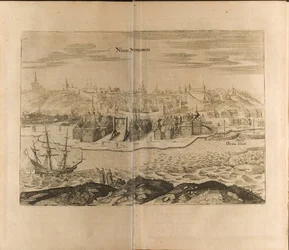 Nischni Nowgorod Illustration aus Reisen zum Großherzog von Moskau und dem König von Persien
