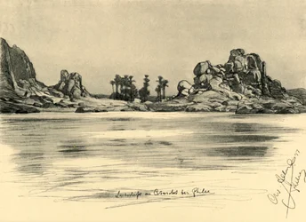 Erster Katarakt nahe der Insel Philae im Nil, Ägypten, 1898.