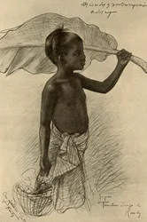 Tamilischer Junge, Kandy, Ceylon