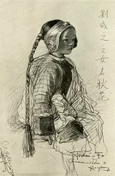 Tschan-Fa - Chinesisches Mädchen, Hongkong, 1898