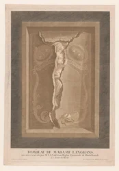 Grab von Maria Magdalena Langhans in der Kirche von Hindelbank