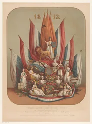 Allegorische Darstellung zur Erinnerung an die denkwürdige Umwälzung im November 1813