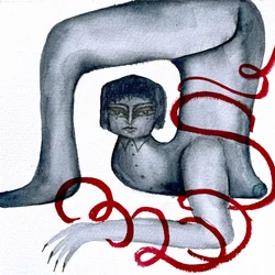 Surreal gebundene Figur