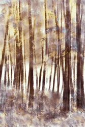Ätherischer Winterwald