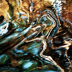 Flüssige Goldwirbel