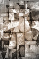 Sepia Geometrische Schichten