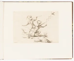 Tafel 4, Le Zigzag, Singeries ou différentes actions de la vie humaine représentées par des singes