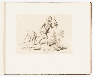 Tafel 5, Le Faucon (Der Falke), Singeries ou différentes actions de la vie humaine représentées par des singes (Affenszenen oder verschiedene Handlungen des menschlichen Lebens dargestellt von Affen)