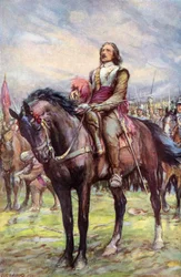 Oliver Cromwell ruft vor der Schlacht Gottes Unterstützung an