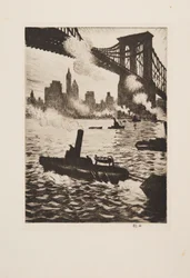 Unter der Brooklyn Bridge, veröffentlicht 1921